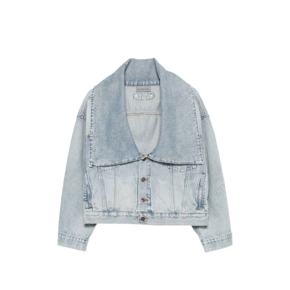 Balenciaga Blue Jackets - Denim Jackets Women